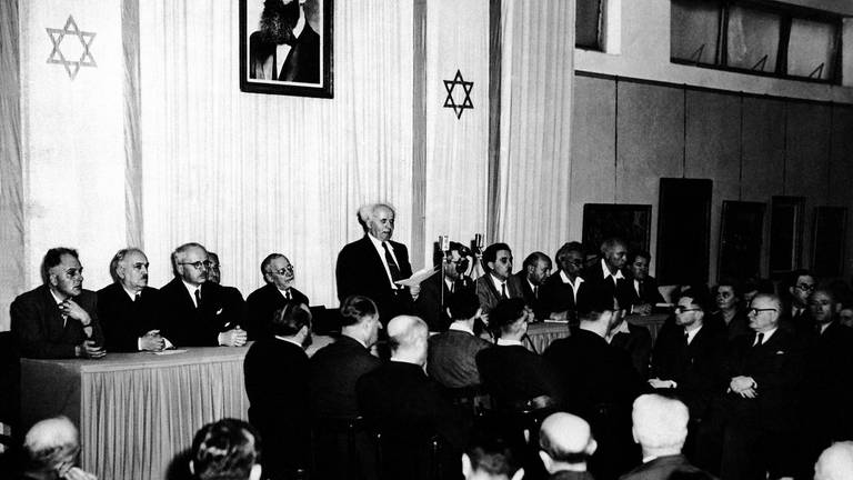 Proklamation des Staates Israel am 14. Mai 1948